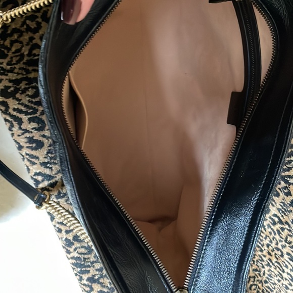 GUCCI MARMONT MATELASSE MEDIUM TOTE BLACK LEATHER - Picture 8 of 11